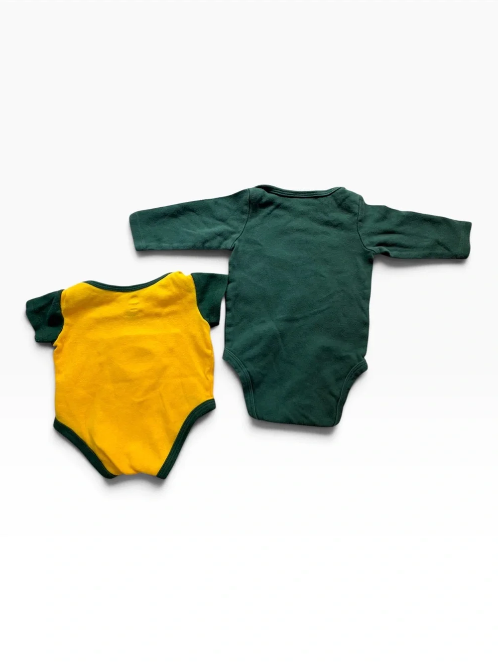 Green Bay Packers Baby Bodysuit Lot 0-3 Months NFL Team Apparel 2 Piece